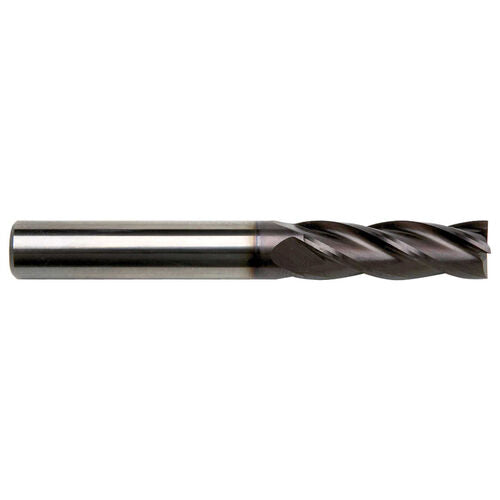 Metric General Purpose 4 Flute Carbide End Mill with TiALN Coating